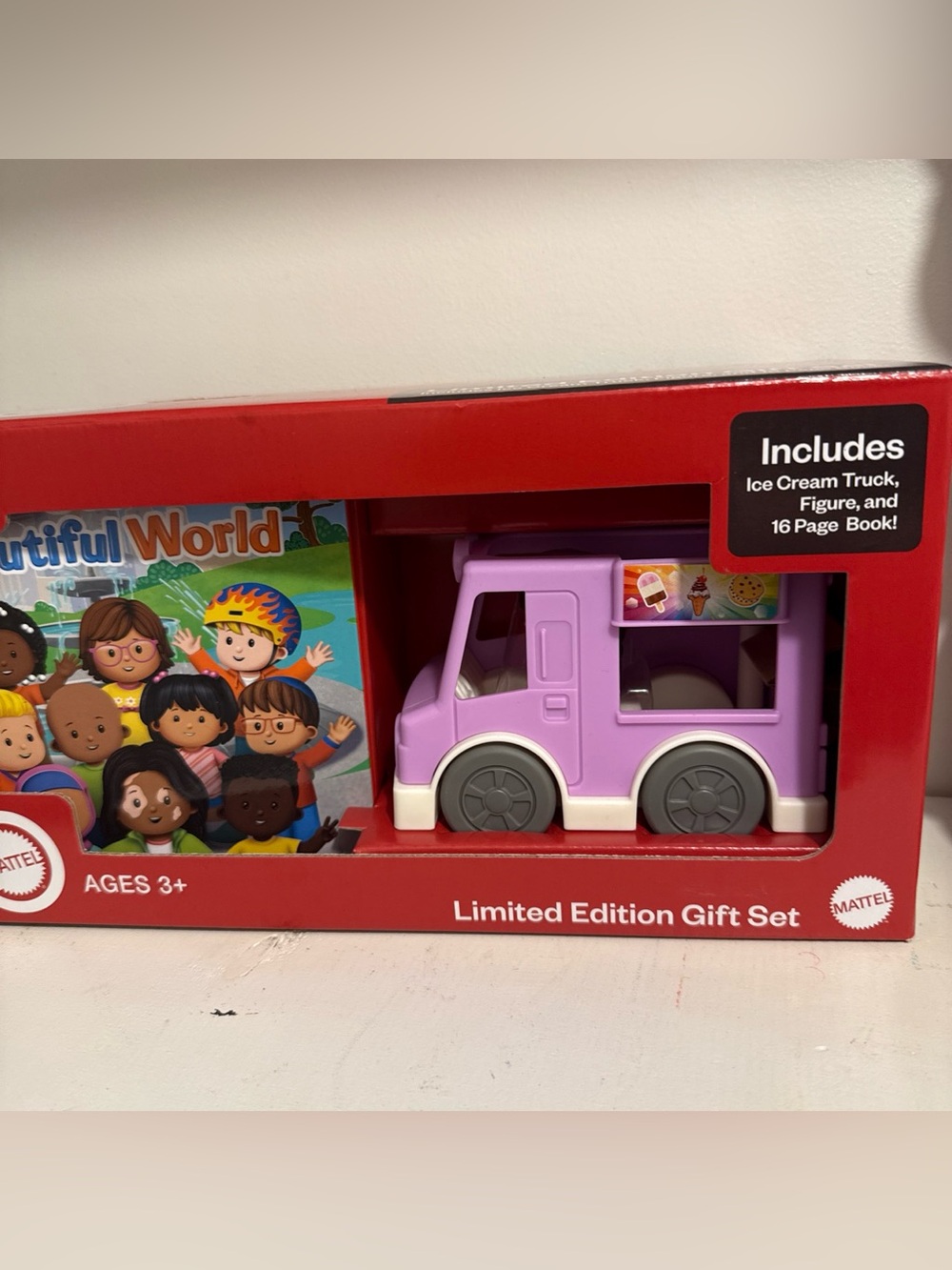 Mattel Lavender Ice Cream Truck Play Set with Storybook